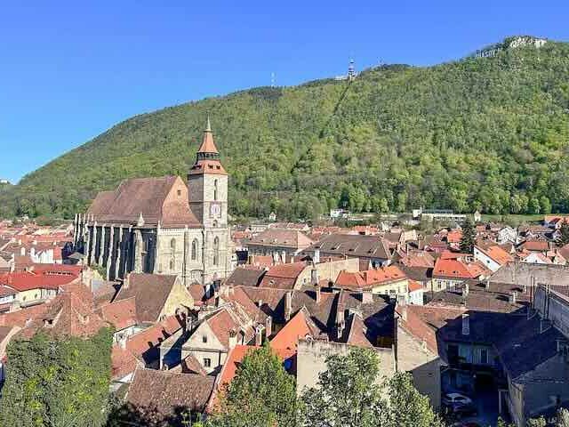 brasov walking tour black tower view